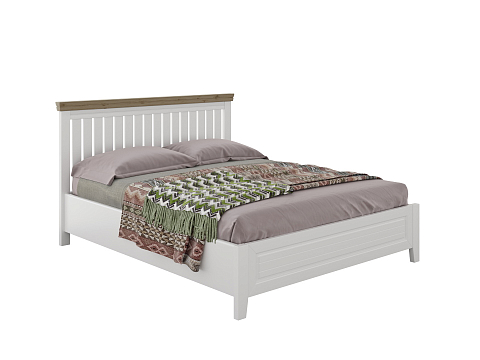 Кровать тахта Olivia - Кровать из массива с контрастной декоративной планкой.